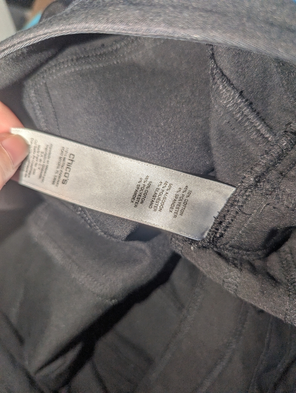 14 So Slimming by Chico's Black Ankle Dress Pants‎ - Picture 4 of 4